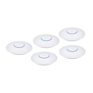 Paquete de 5 Access Point UniFi 802.11ac Wave 2, MU-MIMO4X4 con antena Beamforming, hasta 1.7 Gbps, para interior PoE 802.3af, soportan 200 clientes, No incluyen PoE´s