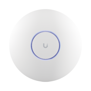 Access Point UniFi WiFi 7 Pro soporta 6 GHz, para interior en techo, 6 streams totales, MU-MIMO 2x2 en cada banda, tribanda, puerto 2.5 GBE. NO incluye POE
