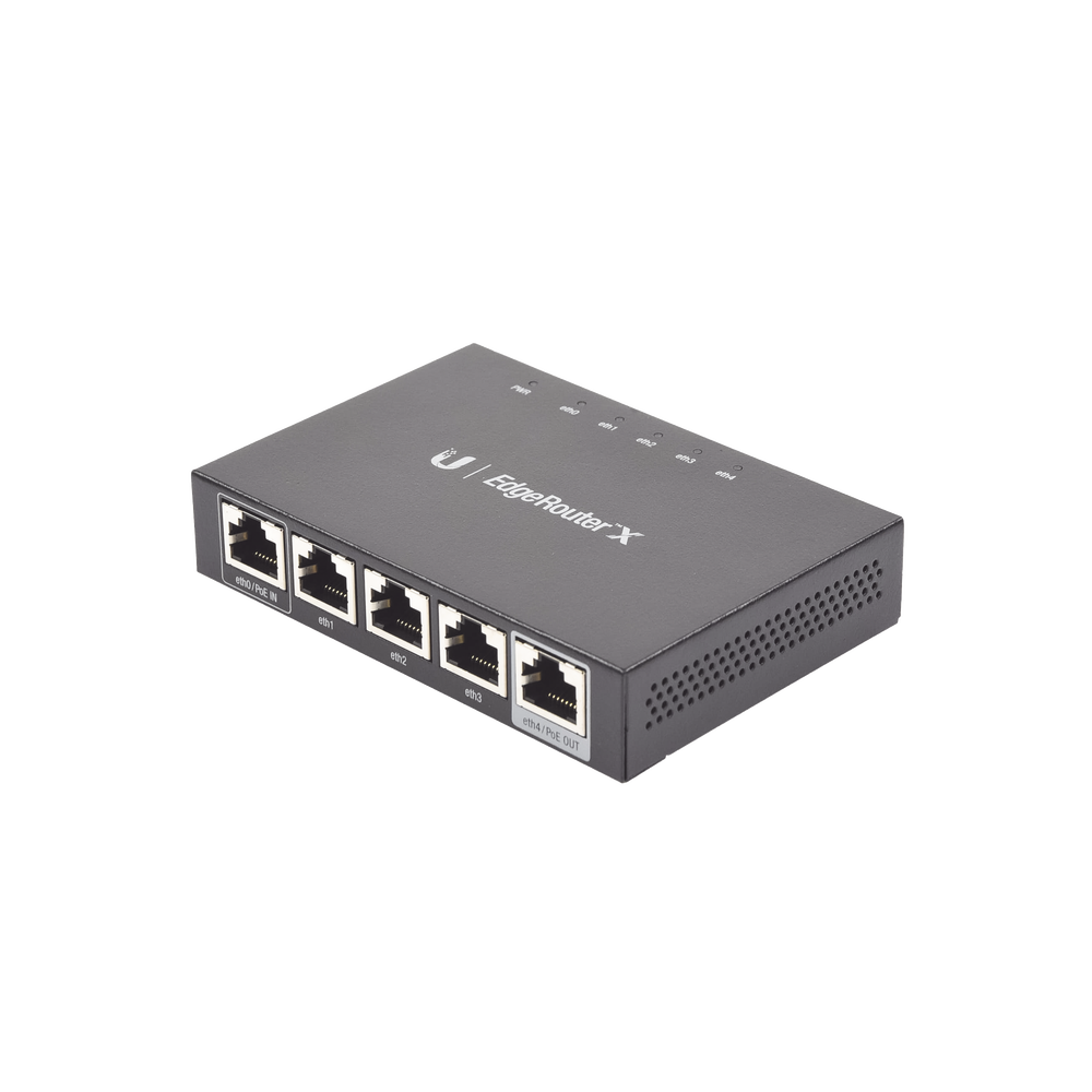 EdgeRouter X de 5 puertos Gigabit con funciones avanzadas de ruteo