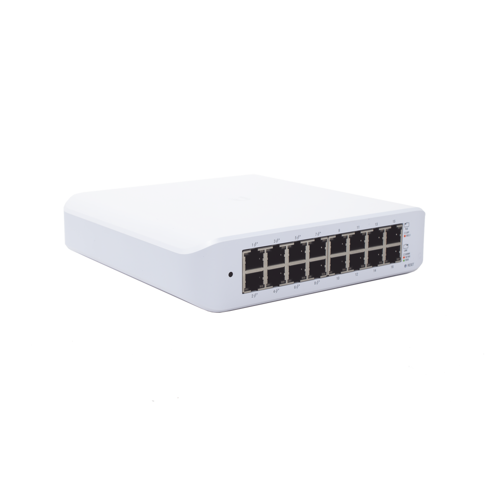 Switch UniFi Lite Administrable PoE de 16 Puertos 10/100/1000 Mbps (8 puertos 802.3af/at), 45 W - Image 3