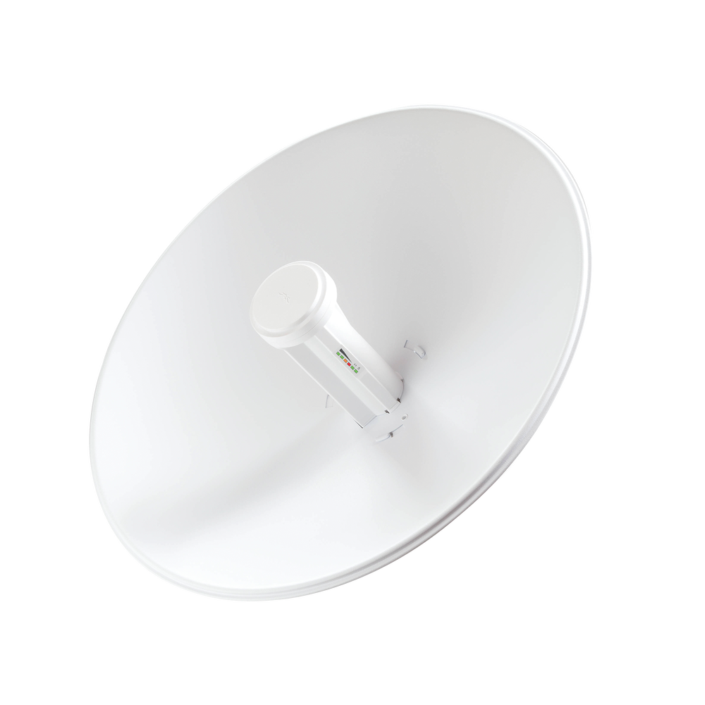 PowerBeam airMAX M2, hasta 150 Mbps, frecuencia 2 GHz (2405 - 2475 MHz) con antena tipo plato de 18 dBi