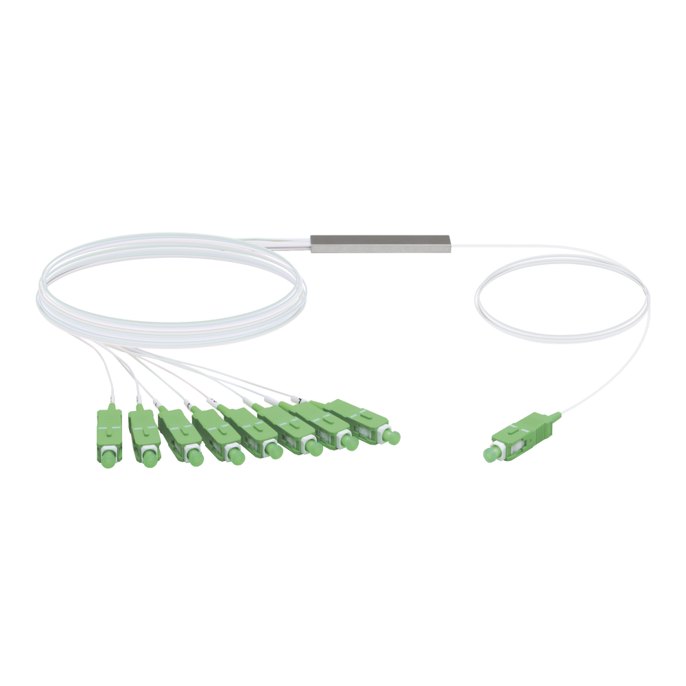 UFiber Splitter (Divisor Óptico) PLC 1 x 8, con conectores SC/APC