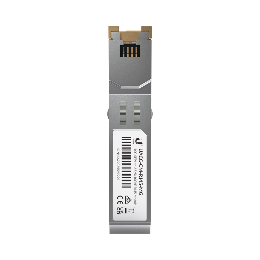 UFiber Tranceptor convertidor de SFP+ a RJ45, velocidades 10/5/2.5/1G