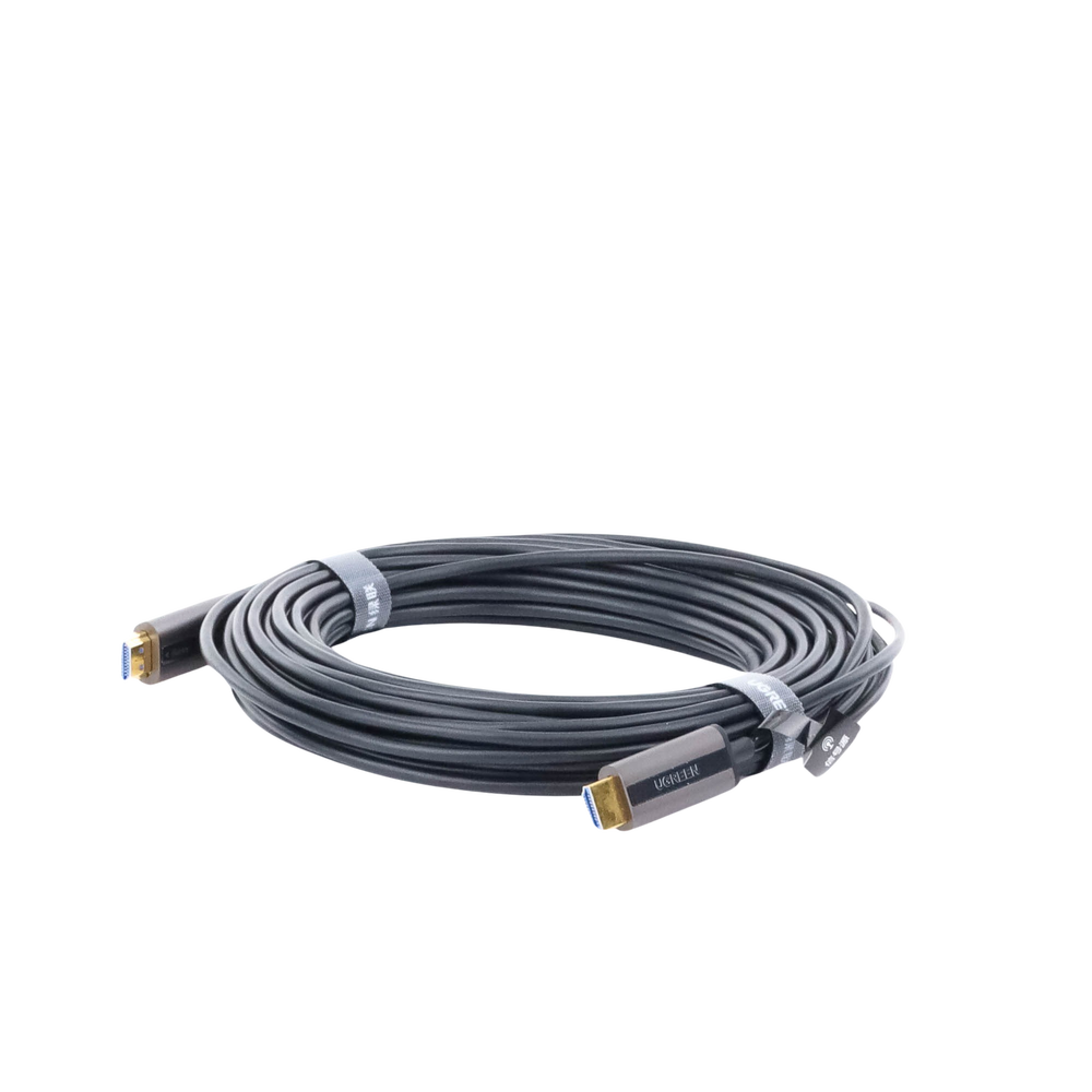 Cable HDMI de 15 Metros por Fibra Óptica 4K@60Hz | Fibra de 4 núcleos + Cobre estañado de 7 núcleos | Compatible con HDMI 2.0 | Alta velocidad 18 Gbps | 3D | HDR | Carcasa de Zinc | Premium | 2 Años de Garantía. - Image 3