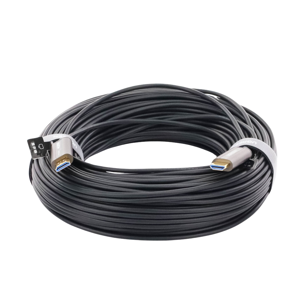 Cable HDMI de 50 Metros por Fibra Óptica 4K@60Hz | Fibra de 4 núcleos + Cobre estañado de 7 núcleos | Compatible con HDMI 2.0 | Alta velocidad 18 Gbps | 3D | HDR | Carcasa de Zinc | Premium | 2 Años de Garantía. - Image 2