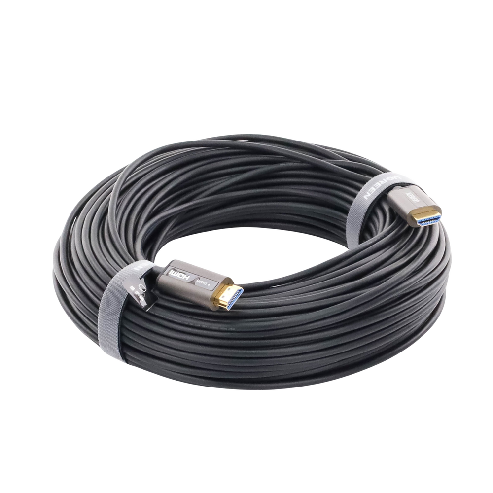 Cable HDMI de 50 Metros por Fibra Óptica 4K@60Hz | Fibra de 4 núcleos + Cobre estañado de 7 núcleos | Compatible con HDMI 2.0 | Alta velocidad 18 Gbps | 3D | HDR | Carcasa de Zinc | Premium | 2 Años de Garantía. - Image 3
