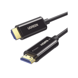 Cable HDMI de 10 Metros por Fibra Óptica 8K@60Hz / Fibra de 4 núcleos + Cobre estañado de 7 núcleos / Compatible con HDMI 2.1 / Alta velocidad 18 Gbps / 3D / HDR / Caja de Aleacion Zinc / Premium