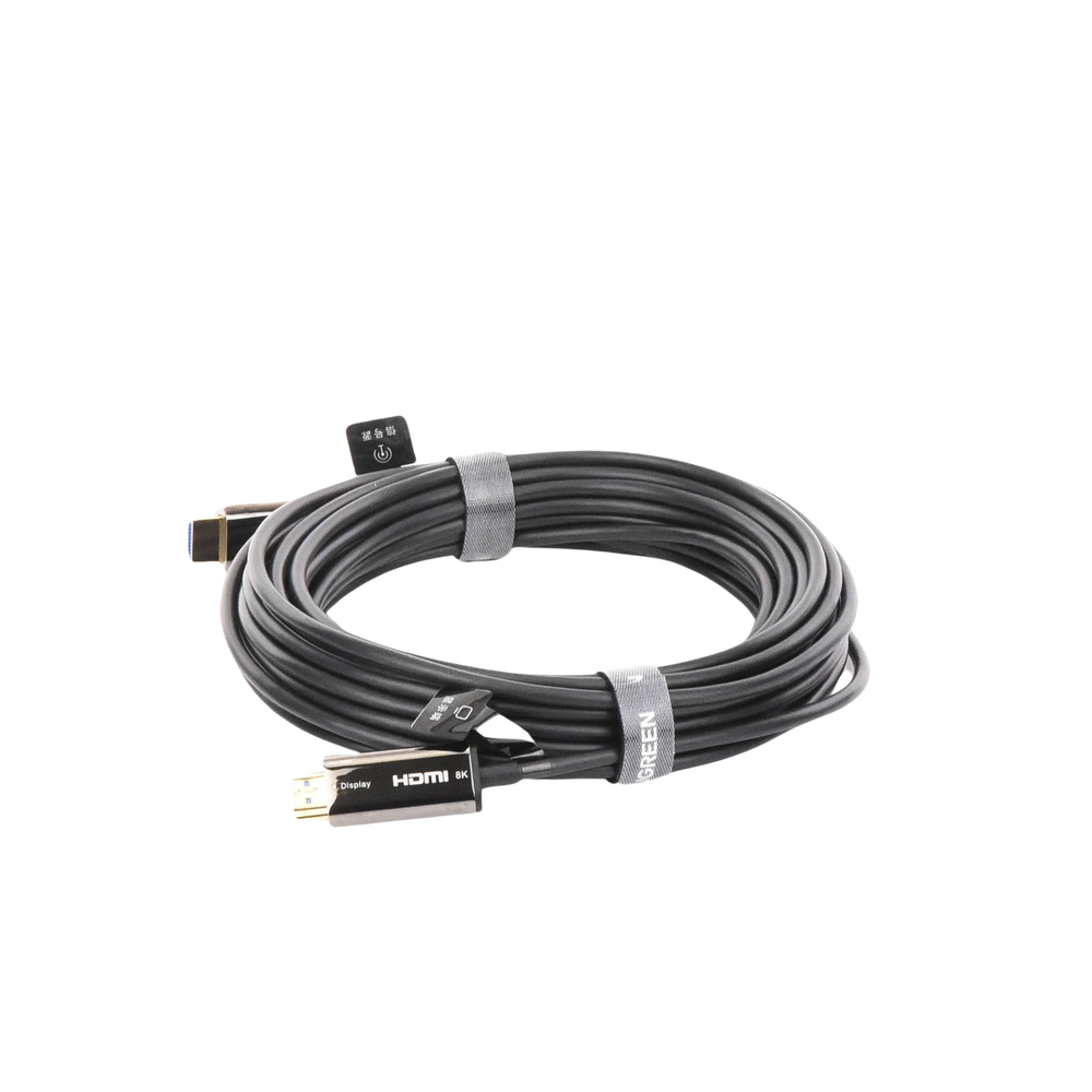 Cable HDMI de 10 Metros por Fibra Óptica 8K@60Hz / Fibra de 4 núcleos + Cobre estañado de 7 núcleos / Compatible con HDMI 2.1 / Alta velocidad 18 Gbps / 3D / HDR / Caja de Aleacion Zinc / Premium - Image 2