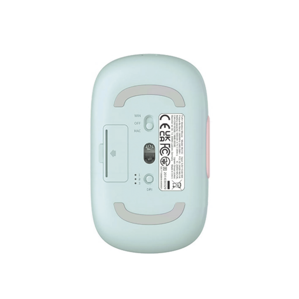 Mouse Inalámbrico FUN+ / Recargable / 2.4G & Bluetooth / 4 Niveles de DPI / Clic Silencioso / Ergonómico / 5 Botones / Compatible con Windows, macOS 10.5, Android iOS Linux y Chrome OS / Color Rosa - Image 4