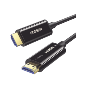 Cable HDMI de 20 Metros por Fibra Óptica 8K@60Hz / Fibra de 4 núcleos + Cobre estañado de 7 núcleos / Compatible con HDMI 2.1 / Alta velocidad 18 Gbps / 3D / HDR / Caja de Aleacion Zinc / Premium