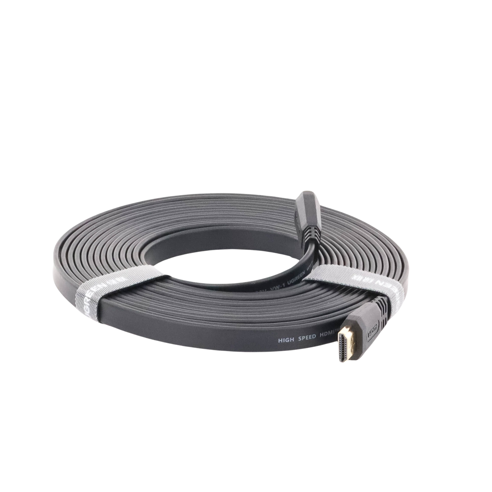 Cable HDMI 2.0 Plano de 5 m / 4K@60Hz / HDR / 3D / HEC (Canal Ethernet HDMI) / ARC (Canal de Retorno de Audio) / Color Profundo de 48 bits / Audio de 32 canales / HDCP /Audio Dolby True HD 7.1 / 18 Gbps / Estañado y Triple Blindaje / Anti Interfere - Image 2