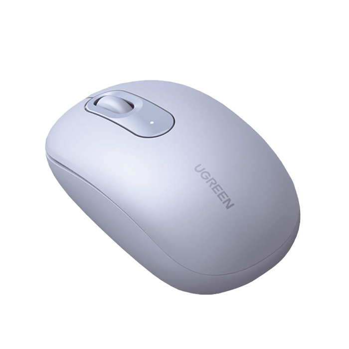 Mouse Inalámbrico 2.4G 800/1200/1600/2400 DPI / Función de 3 botones / Alcance 10m / Silencioso / Ergonómico / Anti-caída y Anti-interferencias / Color Dusty Blue / Batería Alcalina AA (incluida). - Image 2