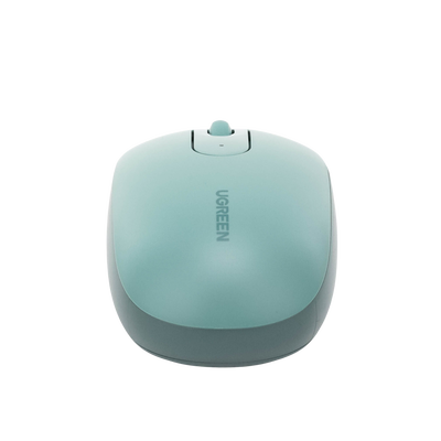 Mouse Inalámbrico 2.4G 800/1200/1600/2400 DPI / Función de 3 botones / Alcance 10m / Silencioso / Ergonómico / Anti-caída y Anti-interferencias / Color Verde / Batería Alcalina AA (incluida). - Image 2