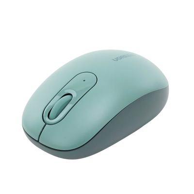 Mouse Inalámbrico 2.4G 800/1200/1600/2400 DPI / Función de 3 botones / Alcance 10m / Silencioso / Ergonómico / Anti-caída y Anti-interferencias / Color Verde / Batería Alcalina AA (incluida). - Image 3