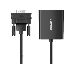 Entrada: VGA Macho / Salida: HDMI Hembra / Resolución de 1080P@60Hz / Puerto Estéreo de 3.5 mm / Plug and Play, Sin Controlador / Longitud del Cable 15 cm. / Incluye Cable de Alimentacion USB / Incluye Cable de Audio de 3.5mm.