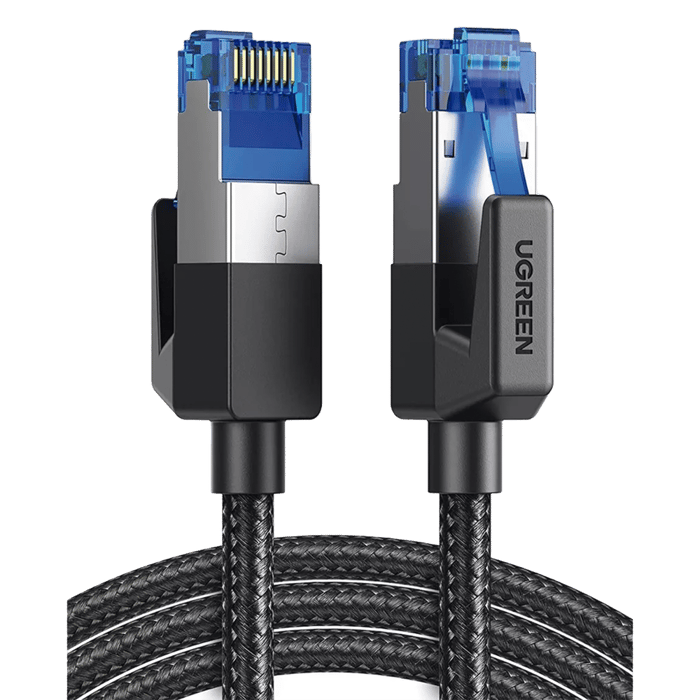 Cable Ethernet Cat8 CLASS?F/FTP Redondo con Malla de Nylon 2 Metros