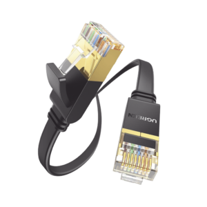 Cable Ethernet / Cat 7 / 3 Metros / Diseño Plano / Alta Velocidad 10 Gbps / Conectores RJ45 Chapados en Oro