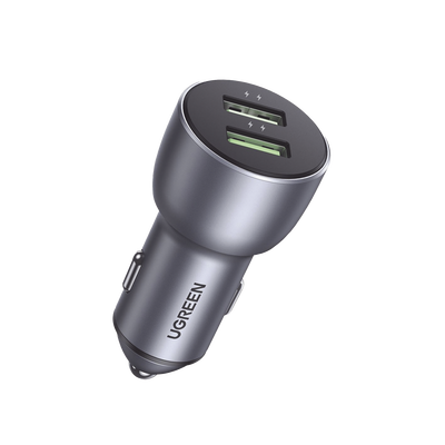 Cargador de Auto 36W | 2 Puertos USB-A | Carga Rápida | Compatible con Vehículos de 12 y 24 VCD | PD3.0 + QC3.0 | Chip Inteligente | Diseño Compacto | Mayor Eficiencia Energética | Aleación de Aluminio. - Image 2