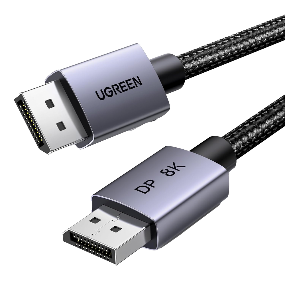 Cable DisplayPort 1.4 | 1 metro | Resolución 8K@60Hz | Blindaje interno Múltiple | 3D/HDR+/HDCP | 32.4 Gbps | FreeSync G-Sync | Certificado VESA | Núcleo de Cobre Estañado | Malla de Nylon | Carcasa de Aluminio.