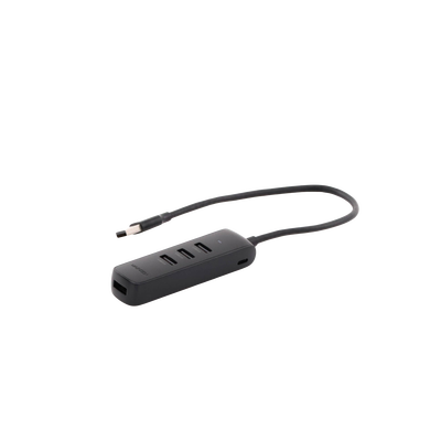 HUB USB-A 3.0 4 en 1 | 4 Puertos USB-A 3.0 (5Gbps) | Cable de 25 cm | Indicador Led | Ideal para Transferencia de Datos | Entrada USB-C para alimentar equipos de mayor consumo como discos duros | Color Negro. - Image 2
