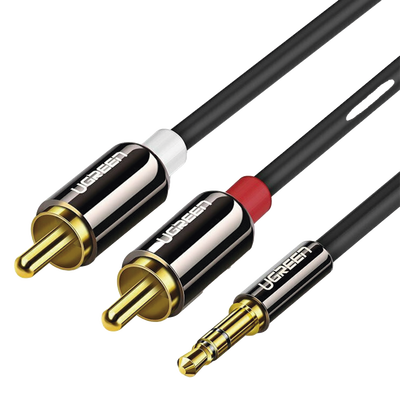 Cable Audio Premium Jack 3.5mm a 2 RCA / 10 Metros / Flexible / Doble Blindaje / Transferencia de Audio sin Pérdidas / Caja de Aleación de Cobre / Amplia Compatibilidad / Diseño Duradero. - Image 2