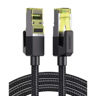 Cable Ethernet Cat7 CLASS?F/FTP Redondo con Malla de Nylon 2 Metros