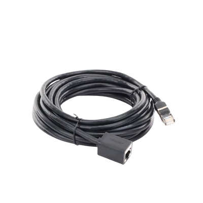 Cable de Extensión Cat6 RJ45 F/UTP / Macho a Hembra / 5m / Método de conexión 568B / Velocidad de transmisión 1000Mbps / Ancho de banda del canal 250MHz /Caja de Cobre / Negro - Image 5