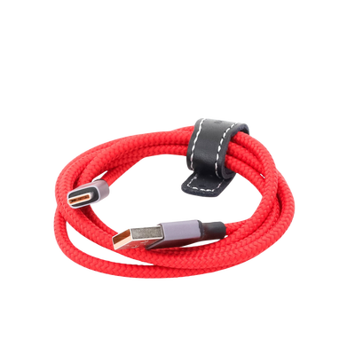 Cable USB-A a USB-C | 1 Metro | Carga Rápida QC 4.0/3.0/2.0 | FPC | AFC | Protección Integrada | 480 Mbps | Caja de Aluminio | Nylon Trenzado | Color Rojo | Ampliamente Sugerido para Carga Rápida HUAWEI. - Image 3