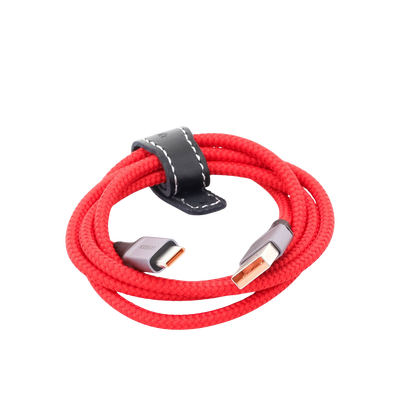 Cable USB-A a USB-C | 1 Metro | Carga Rápida QC 4.0/3.0/2.0 | FPC | AFC | Protección Integrada | 480 Mbps | Caja de Aluminio | Nylon Trenzado | Color Rojo | Ampliamente Sugerido para Carga Rápida HUAWEI. - Image 5