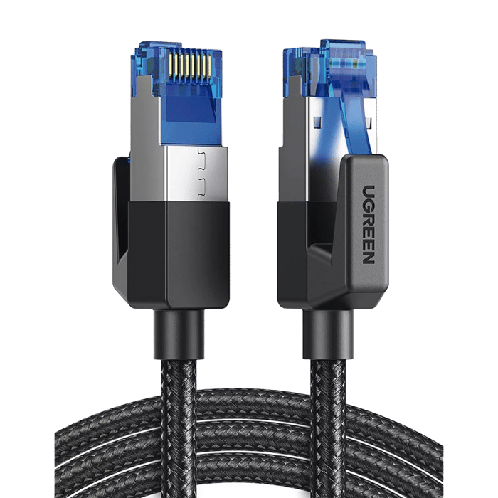 Cable Ethernet Cat8 CLASS?F/FTP Redondo con Malla de Nylon 1 Metro
