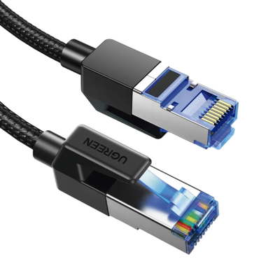 Cable Ethernet Cat8 CLASS?F/FTP Redondo con Malla de Nylon 1 Metro - Image 3