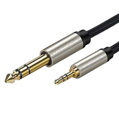 Cable Audio Estéreo 3.5mm (1/8) TRS a 6.35mm (1/4) TS / 5 Metros / Audio de Hi-Fi / Trenza de Nylon / Blindaje Múltiple / Caja de Aleación Zinc / Núcleo de Cobre Puro / Compatibilidad Universal - Image 3