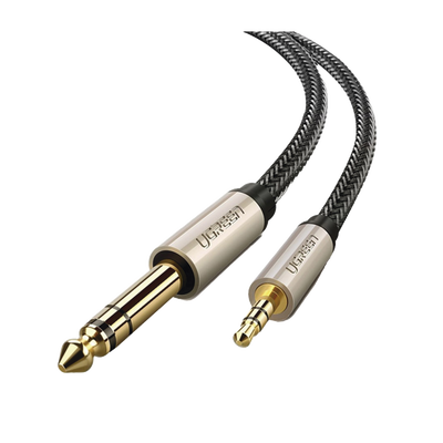 Cable Audio Estéreo 3.5mm (1/8) TRS a 6.35mm (1/4) TS / 5 Metros / Audio de Hi-Fi / Trenza de Nylon / Blindaje Múltiple / Caja de Aleación Zinc / Núcleo de Cobre Puro / Compatibilidad Universal - Image 2