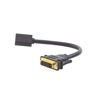 Convertidor DVI macho a HDMI Hembra | Bidireccional | DVI 24+1 | 1080P@60Hz | Cable de 22cm | Negro. - Image 4