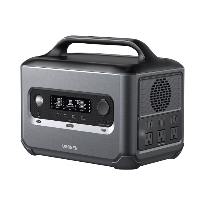 Estación de Energía Portátil 1200W (1024Wh) / 6 AC 1200 W / 2 USB-C 100W / 2 USB-A 22.5 W / 1 Toma de Encendedor / 2 Salidas CC5521 / Compatibilidad: BMS/UPS/WIFI/Bluetooth/APP / 10 años de Vida Útil.