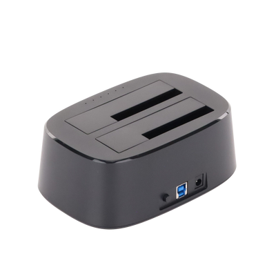 Base USB 3.0 para Disco Duro de Doble Bahía | Soporta Discos SATA de 2.5' & 3.5´ | Soporta discos de 12TB | Compatible con UASP, SATA 3.0 | Con adaptador de corriente 12V3A | Cable USB 1M | Alta Velocidad | Modo Clonación. - Image 3
