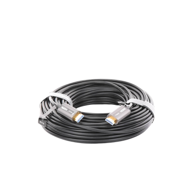 Cable HDMI de 30 Metros por Fibra Óptica 4K@60Hz | Fibra de 4 núcleos + Cobre estañado de 7 núcleos | Compatible con HDMI 2.0 | Alta velocidad 18 Gbps | 3D | HDR | Carcasa de Zinc | Premium | 2 Años de Garantía. - Image 3