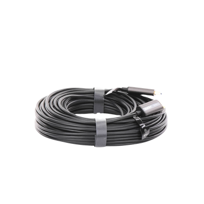 Cable HDMI de 30 Metros por Fibra Óptica 4K@60Hz | Fibra de 4 núcleos + Cobre estañado de 7 núcleos | Compatible con HDMI 2.0 | Alta velocidad 18 Gbps | 3D | HDR | Carcasa de Zinc | Premium | 2 Años de Garantía. - Image 2