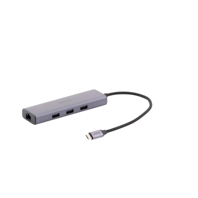 HUB USB-C (Docking Revodok) 6 en 1 | 3 Puertos USB-A 3.0 (5 Gbps) | USB-C PD 100W | HDMI 4K@30Hz | Entrada 1 RJ45 (Gigabit Ethernet) | Chip de Última Generación | Potente Disipación de Calor | Caja de Aluminio. - Image 2