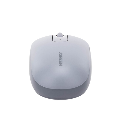 Mouse Inalámbrico 2.4G 800/1200/1600/2400 DPI / Función de 3 botones / Alcance 10m / Silencioso / Ergonómico / Anti-caída y Anti-interferencias / Color Gris / Batería Alcalina AA (incluida). - Image 7