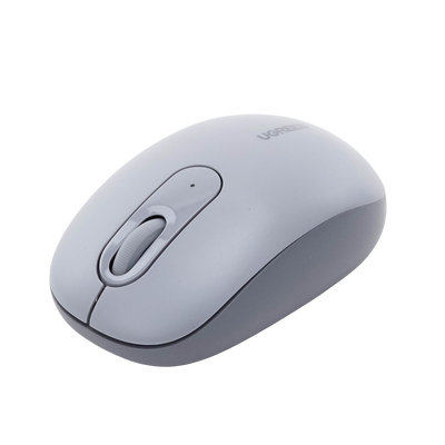 Mouse Inalámbrico 2.4G 800/1200/1600/2400 DPI / Función de 3 botones / Alcance 10m / Silencioso / Ergonómico / Anti-caída y Anti-interferencias / Color Gris / Batería Alcalina AA (incluida). - Image 5