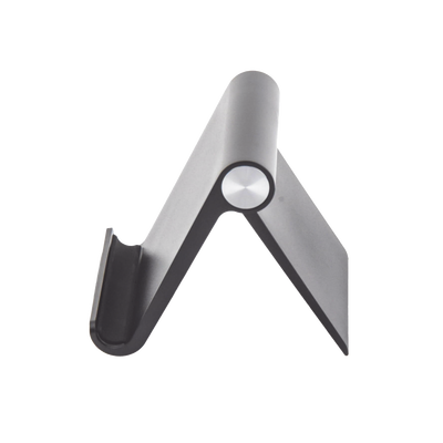 Soporte de Escritorio para Teléfono Celular / Ajustable de 0° a 100° / Goma Antiarañazos / Antideslizante / Amplia Compatibilidad con dispositivos de 4'' a 7.9'' / Plegable / ABS / Color Negro - Image 3