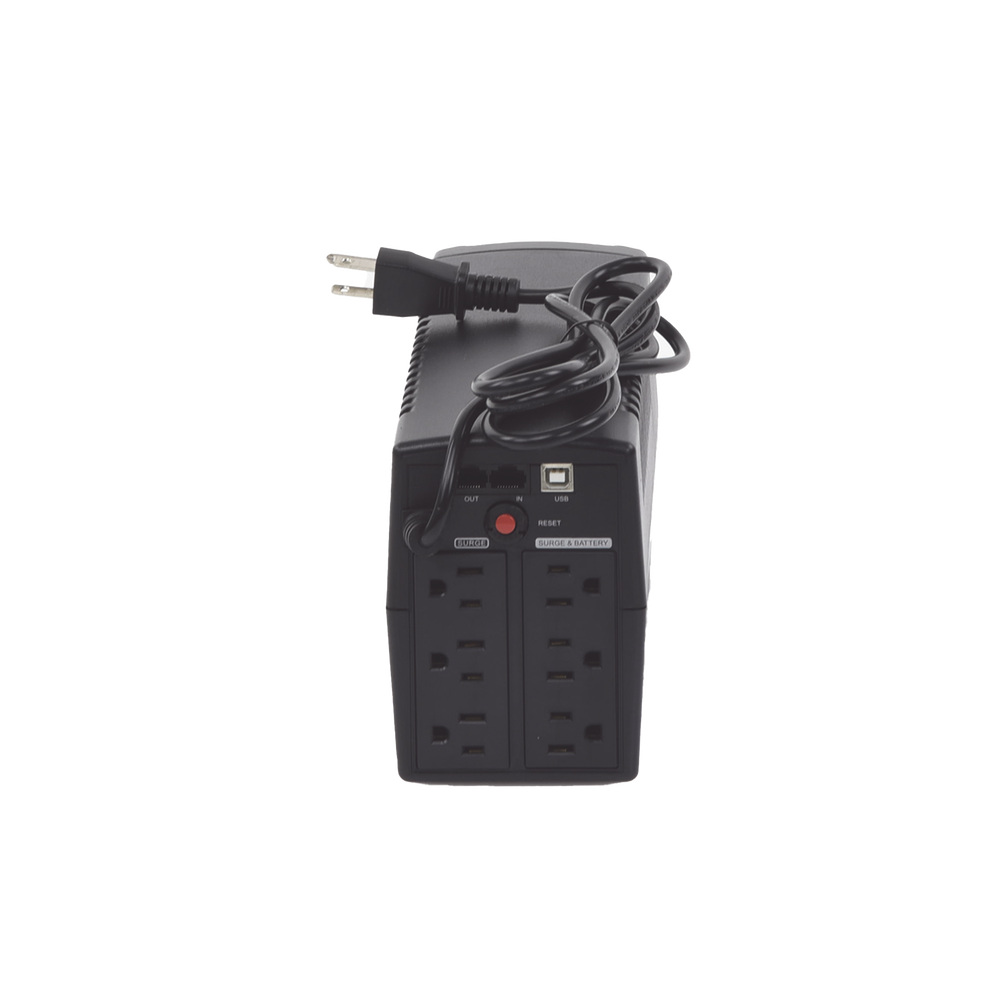 UPS de 750 VA/300 W, Topología Línea Interactiva, Entrada 120 Vca NEMA 5-15P, y 6 Salidas NEMA 5-15R, Con Regulador de Voltaje (AVR) - Image 4