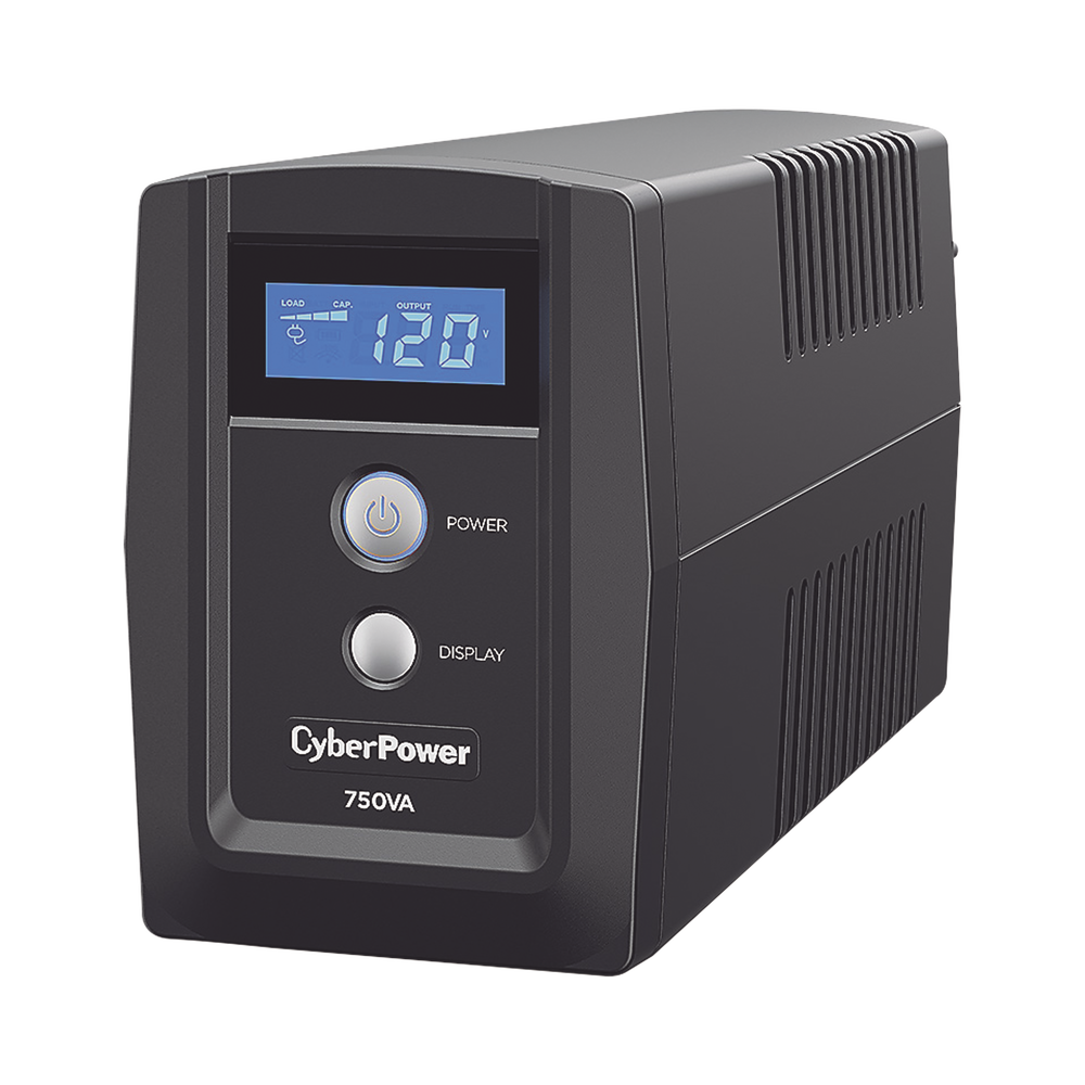 UPS de 750 VA/300 W, Topología Línea Interactiva, Entrada 120 Vca NEMA 5-15P, y 6 Salidas NEMA 5-15R, Con Regulador de Voltaje (AVR)