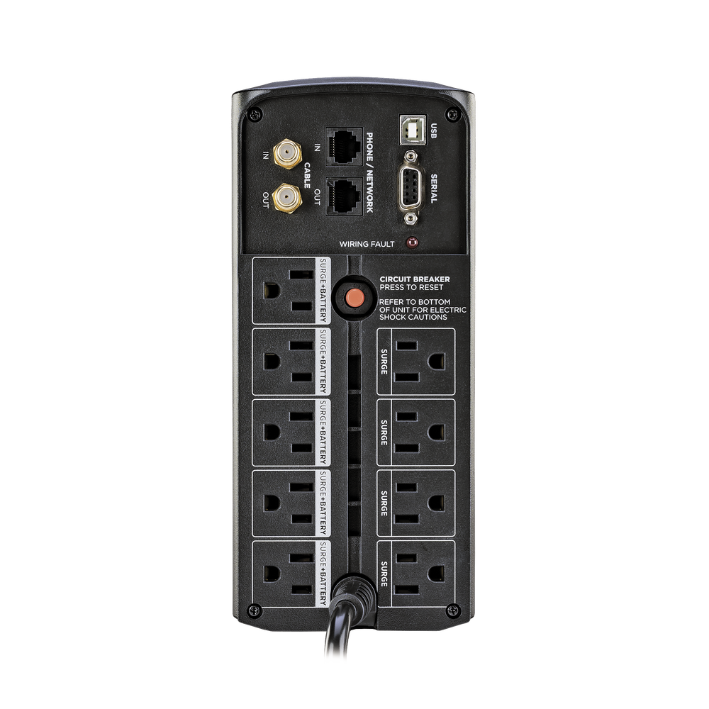 UPS de 1000 VA/600 W, Topología Línea Interactiva, Entrada 120 Vca NEMA 5-15P, Tipo Mini Torre, Con 9 Tomas NEMA 5-15R - Image 3