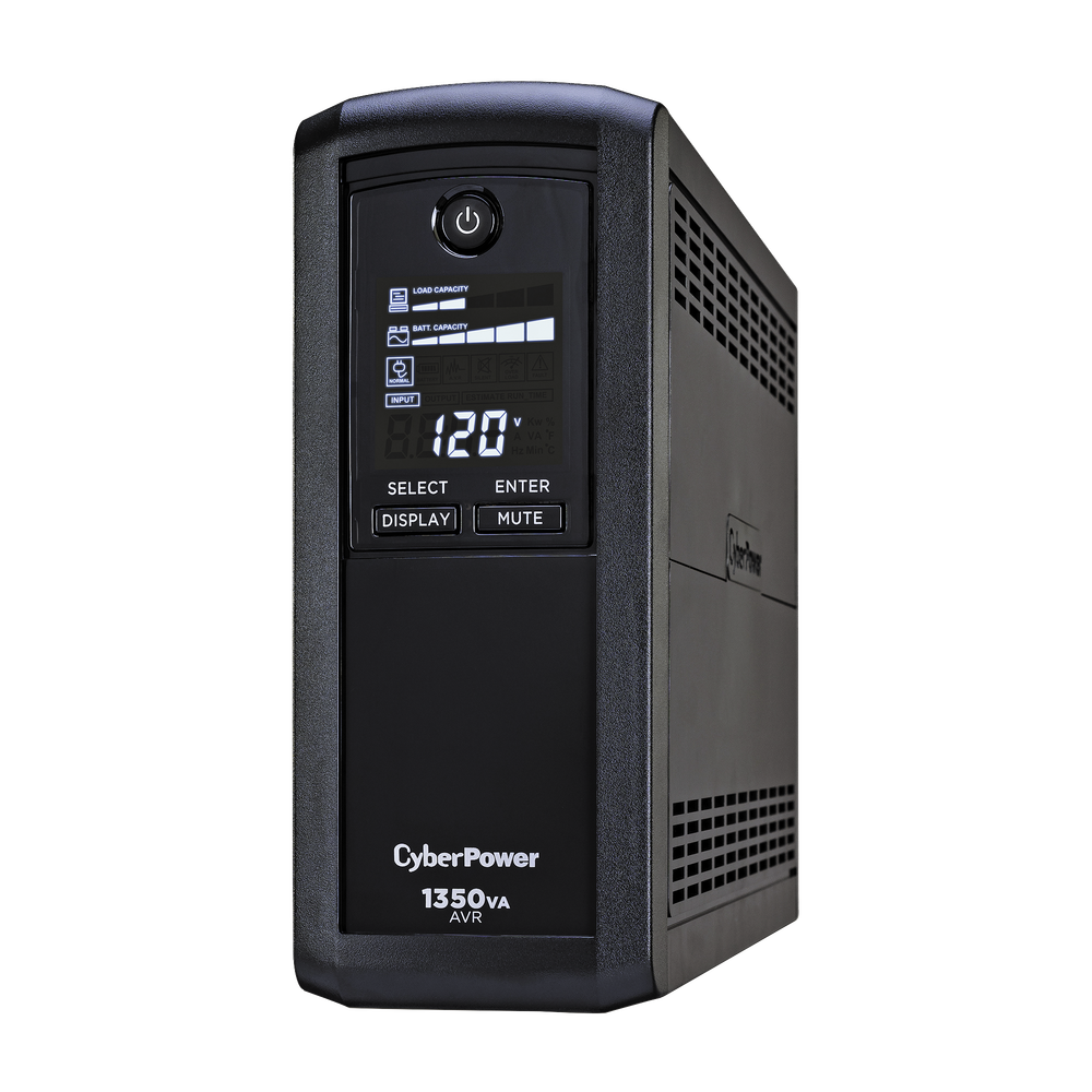 UPS de 1350 VA/815 W, Topología Línea Interactiva, Entrada 120 Vca NEMA 5-15P, Tipo Mini Torre, Con 10 Tomas NEMA 5-15R