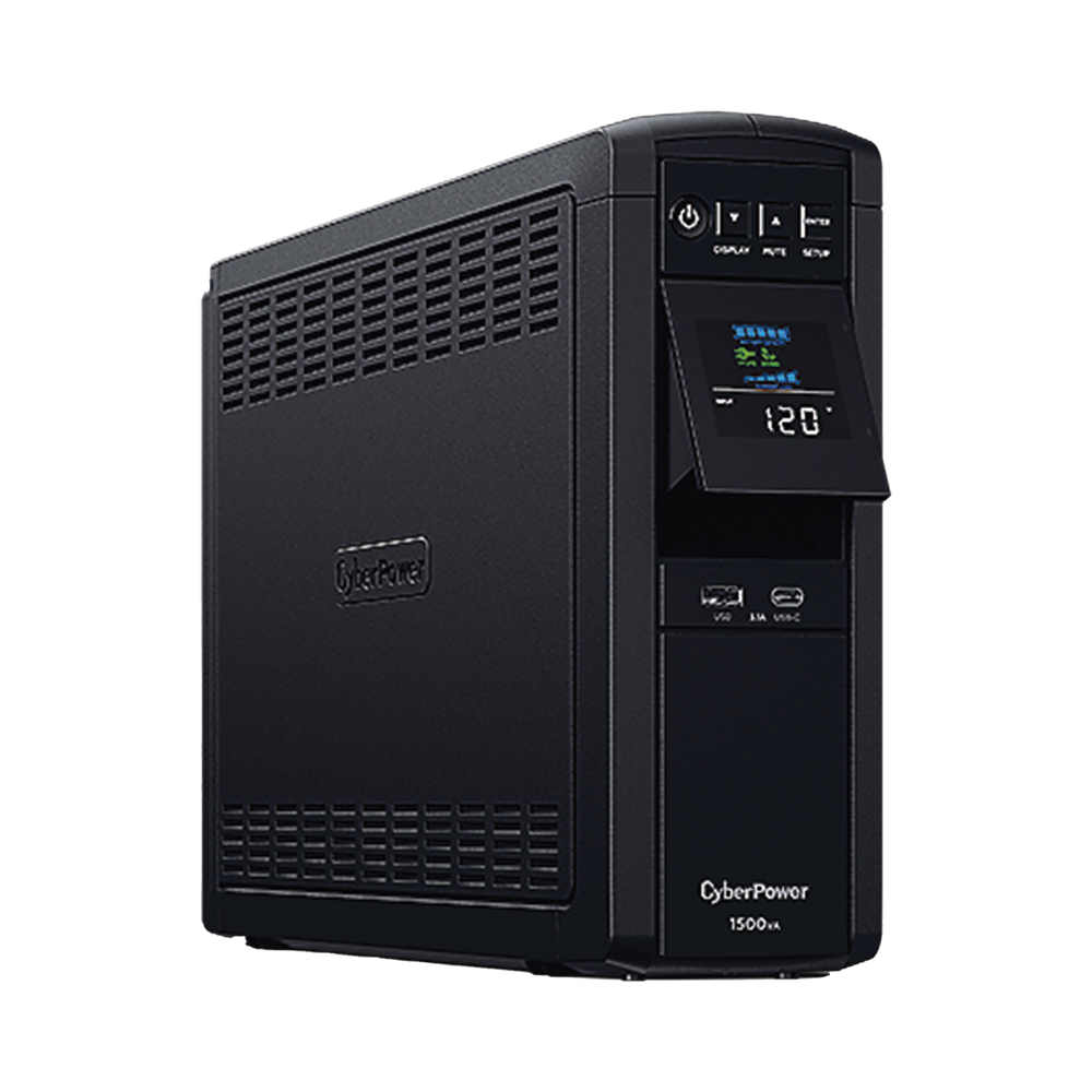 UPS de 1500 VA/900 W, Topología Línea Interactiva, Entrada 120 Vca NEMA 5-15P, Onda Senoidal Pura, Tipo Torre, Con 10 Tomas NEMA 5-15R