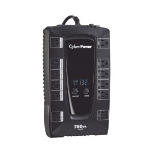 UPS de 750 VA/450 W, Topología Línea Interactiva, Entrada 120 Vca NEMA 5-15P, Tipo Gabinete Compacto, Con 12 Tomas NEMA 5-15R