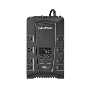 UPS de 825 VA/450 W, Topología Línea Interactiva, Entrada 120 Vca NEMA 5-15P, Tipo Gabinete Compacto, Con 8 Tomas NEMA 5-15R