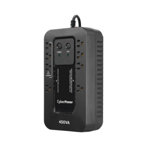 UPS de 450 VA/260 W, Topología Standby con Modo Ahorrador ECO, Entrada 120 Vca NEMA 5-15P, Con 8 Tomas NEMA 5-15R